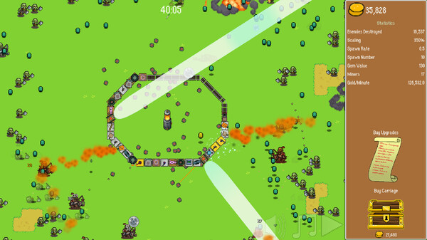 Игра All Aboard! Поезд-Экспресс Обороны, скриншот