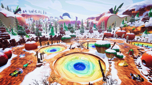 Игра All-Star Fruit Racing, скриншот