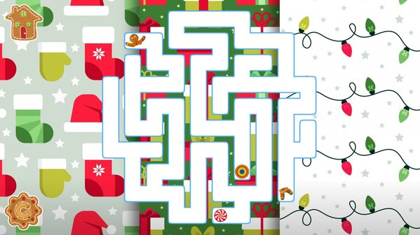 Игра aMAZE Christmas, скриншот