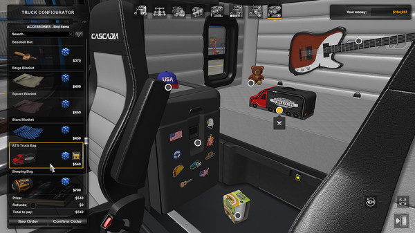 Игра American Truck Simulator - Cabin Accessories, скриншот