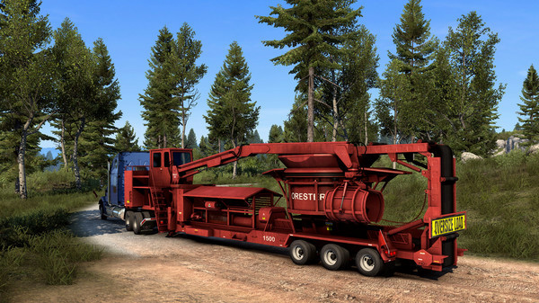 Игра American Truck Simulator - Forest Machinery, скриншот