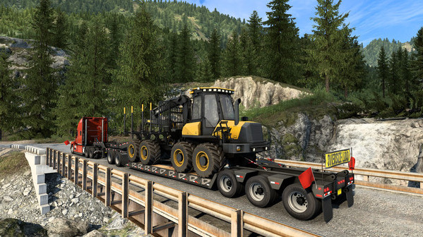 Игра American Truck Simulator - Forest Machinery, скриншот
