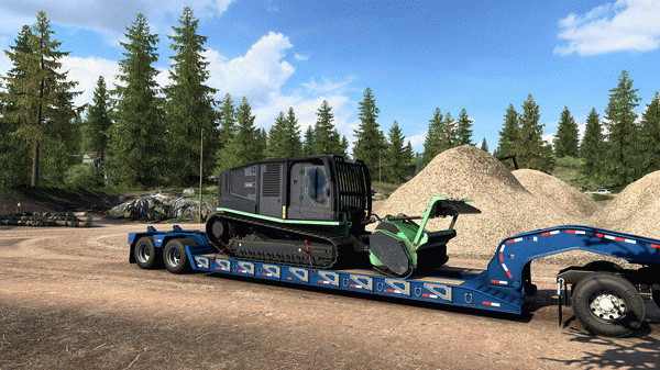 Игра American Truck Simulator - Forest Machinery, скриншот