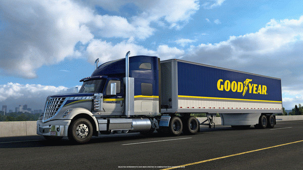 Игра American Truck Simulator - Goodyear Tires Pack, скриншот