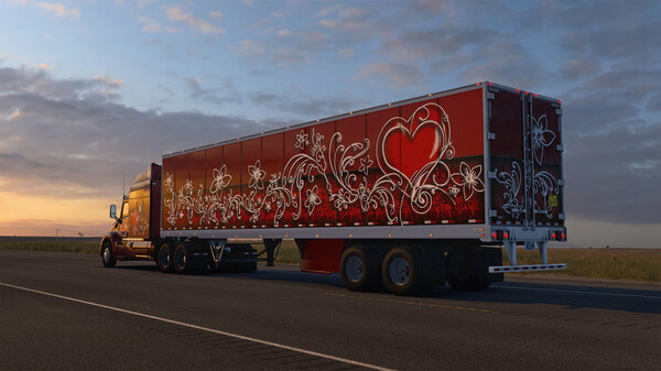 Игра American Truck Simulator - Valentine's Paint Jobs Pack, скриншот