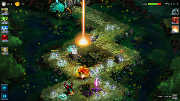 Игра Ancient Planet Tower Defense, скриншот