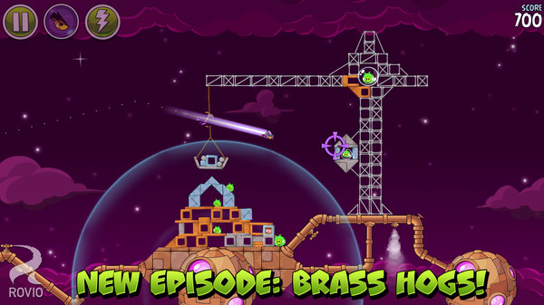 Игра Angry Birds Space, скриншот