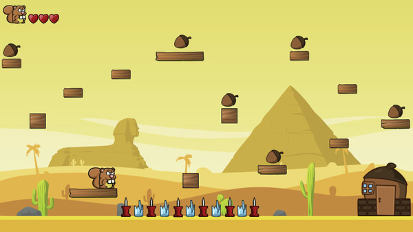 Игра Angry Squirrel, скриншот