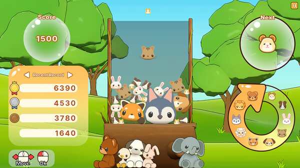 Игра Animal Water Pang!, скриншот