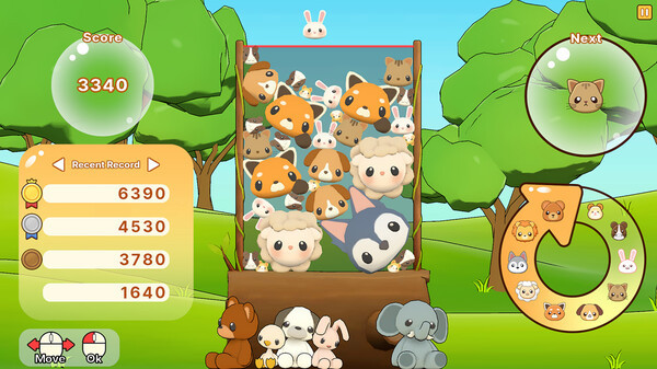 Игра Animal Water Pang!, скриншот