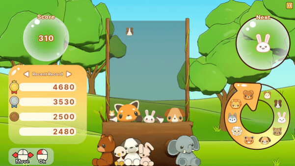 Игра Animal Water Pang!, скриншот