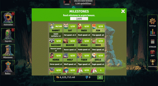 Игра Animal Workforce: Idle Tycoon Clicker, скриншот