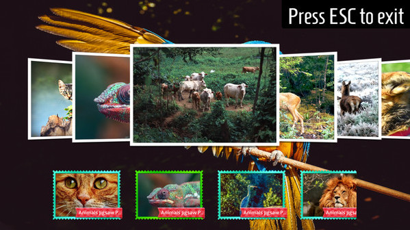Игра Animals - Classic Jigsaw Puzzles, скриншот