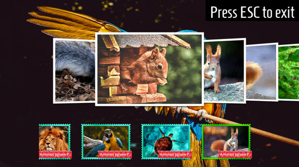 Игра Animals - Classic Jigsaw Puzzles, скриншот