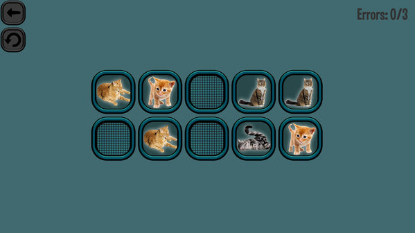 Игра Animals Memory: Cats, скриншот