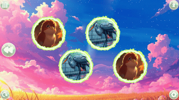 Игра Anime Dream Match: Birds, скриншот