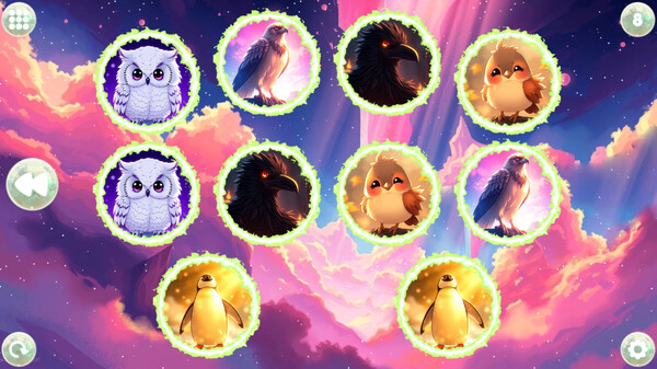 Игра Anime Dream Match: Birds, скриншот
