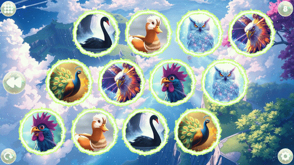 Игра Anime Dream Match: Birds, скриншот