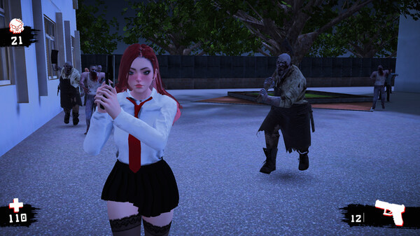 Игра Anime Girls: Highschool of Dead, скриншот