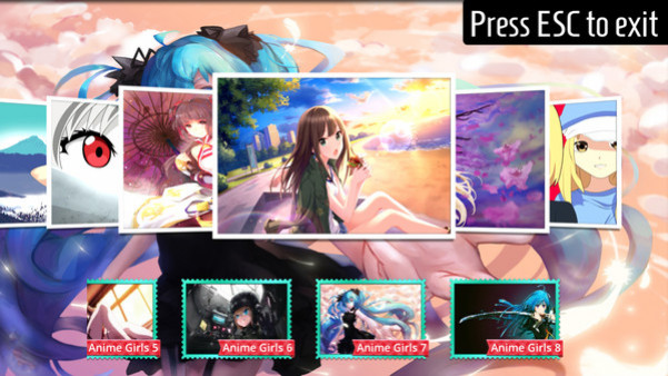 Игра Anime Girls Jigsaw Puzzles, скриншот