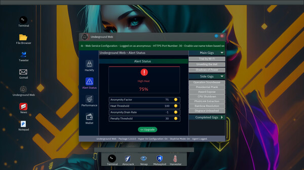 Игра Anonymous Hacker Simulator, скриншот