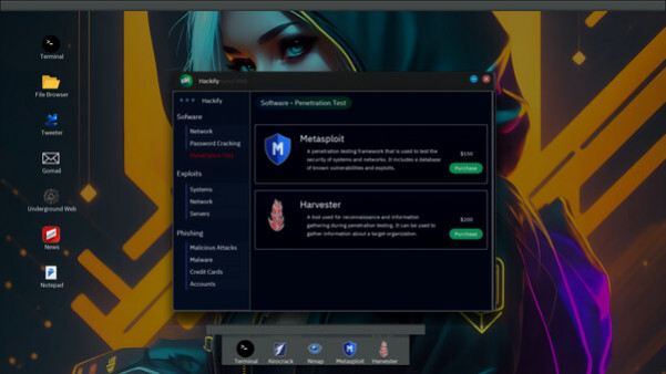 Игра Anonymous Hacker Simulator, скриншот
