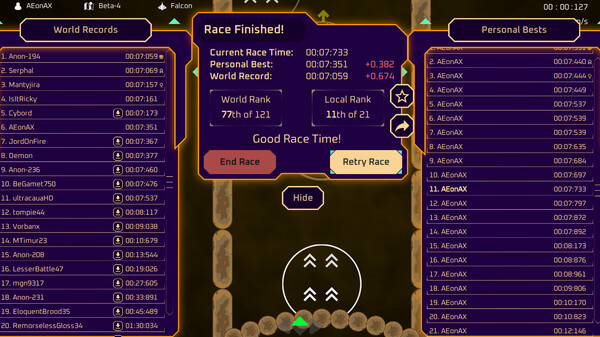 Игра ANXRacers - Drift Space, скриншот