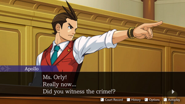 Игра Apollo Justice: Ace Attorney Trilogy, скриншот