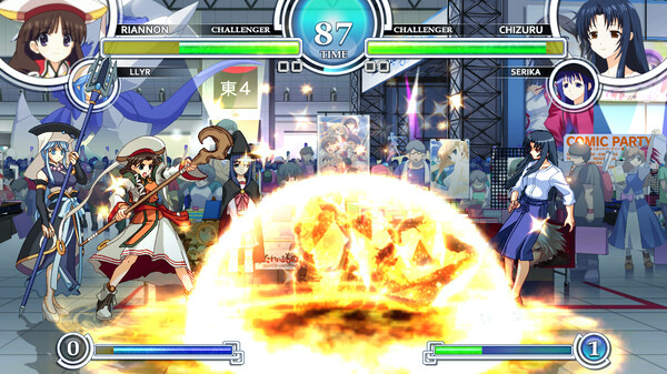 Игра AQUAPAZZA: Aquaplus Dream Match, скриншот