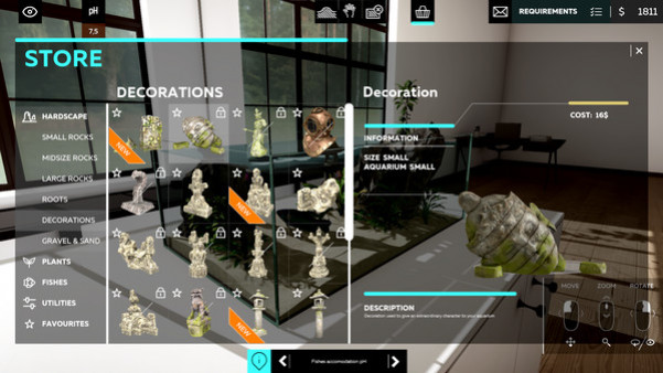 Игра Aquarium Designer, скриншот