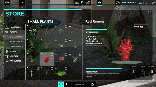 Игра Aquarium Designer, скриншот