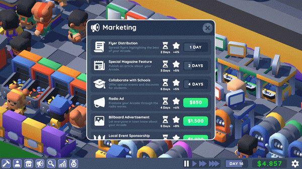 Игра Arcade Empire Tycoon, скриншот