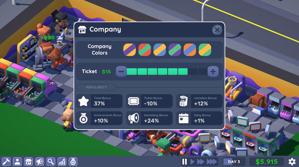 Игра Arcade Empire Tycoon, скриншот