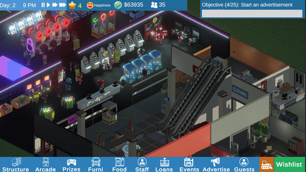 Игра Arcade Manager, скриншот