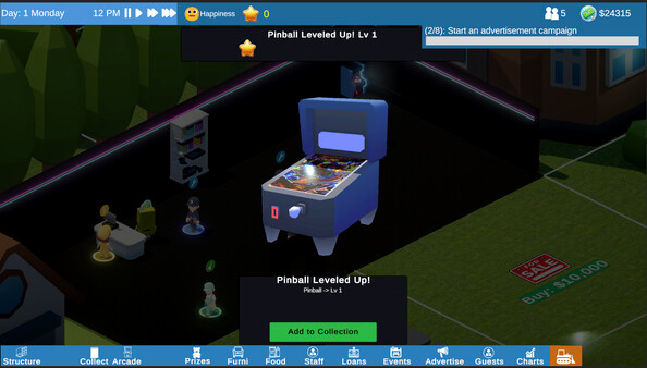 Игра Arcade Manager, скриншот