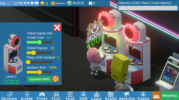 Игра Arcade Manager, скриншот