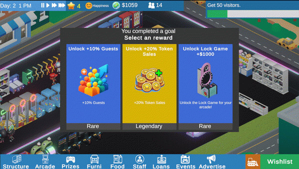 Игра Arcade Manager, скриншот