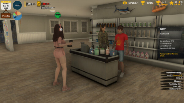 Игра Arctic Motel Simulator, скриншот