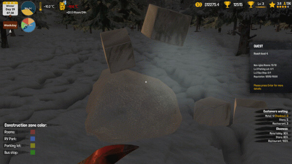 Игра Arctic Motel Simulator, скриншот