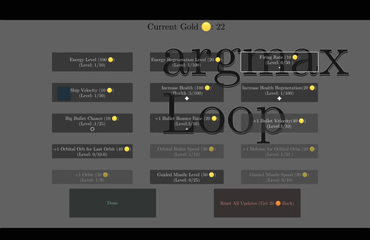 Игра argmax Loop, скриншот