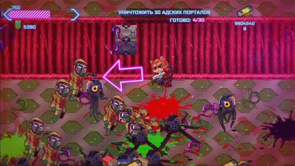Игра ARMORED KITTEN, скриншот