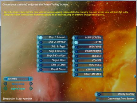 Игра Artemis Spaceship Bridge Simulator, скриншот