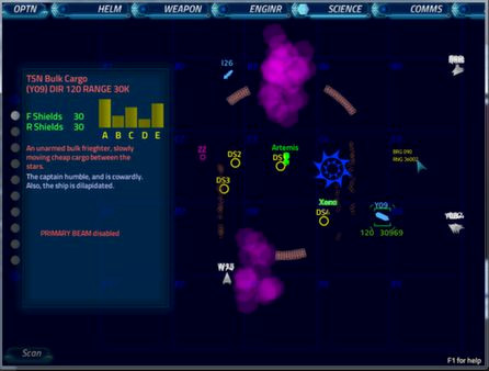 Игра Artemis Spaceship Bridge Simulator, скриншот