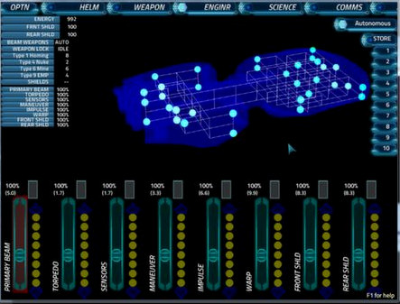 Игра Artemis Spaceship Bridge Simulator, скриншот