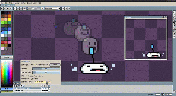 Игра Aseprite, скриншот