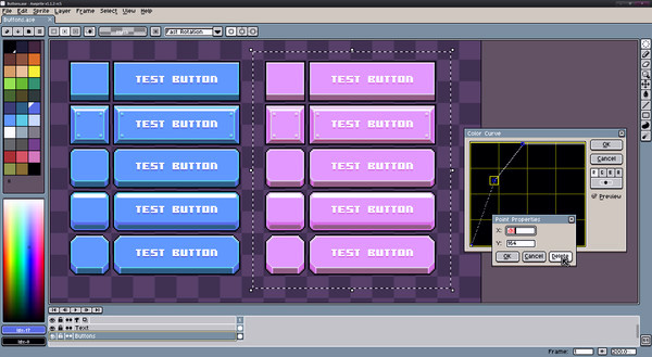 Игра Aseprite, скриншот