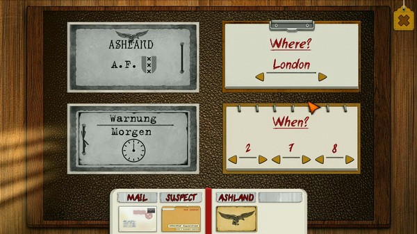 Игра Ashland Dossier, скриншот