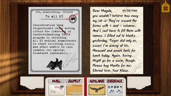 Игра Ashland Dossier, скриншот