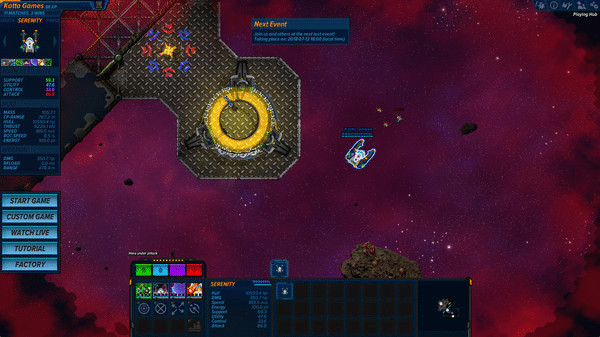 Игра Asteroid Fight, скриншот