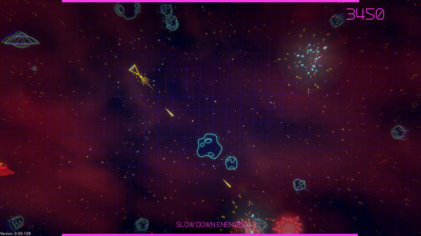 Игра Asteroids: Recharged, скриншот